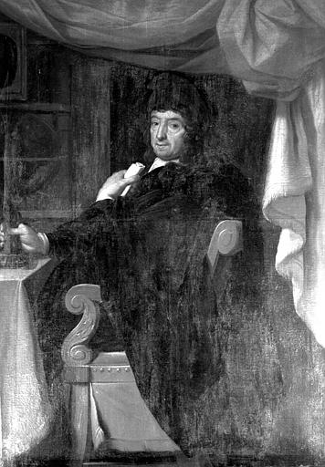 Peinture sur toile : Portrait de l'Avocat Charles Voillot