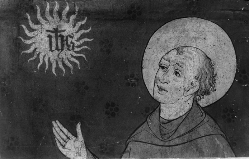 tableau : saint Bernardin de Sienne, détail