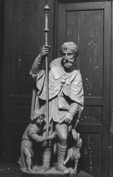 statue : saint Roch, vue générale - © Ministère de la Culture (France), Médiathèque du patrimoine et de la photographie (objets mobiliers), tous droits réservés