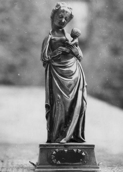 statue (statuette) : Vierge à l'Enfant, vue générale