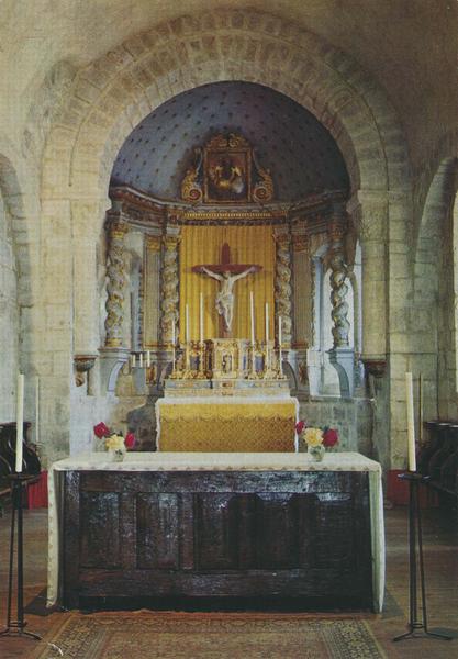 autel, tabernacle, exposition, retable (maître-autel), vue générale