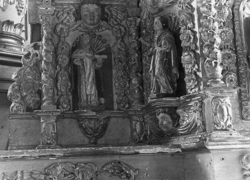 autel, tabernacle, exposition, retable (maître-autel), détail