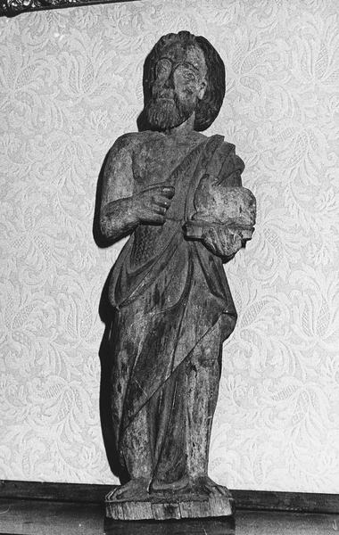 statue (statuette) : saint Jean-Baptiste, vue générale - © Ministère de la Culture (France), Médiathèque du patrimoine et de la photographie (objets mobiliers), tous droits réservés