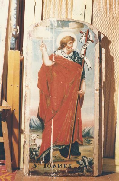 tableau, cadre : saint Jean, vue générale