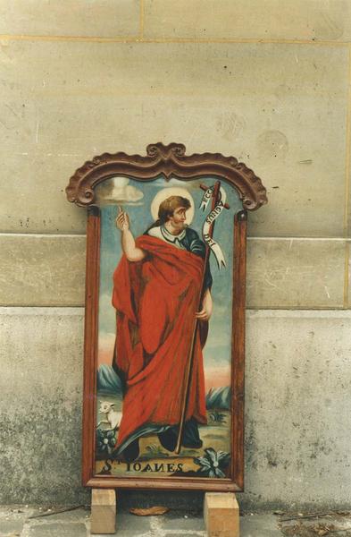 tableau, cadre : saint Jean, vue générale