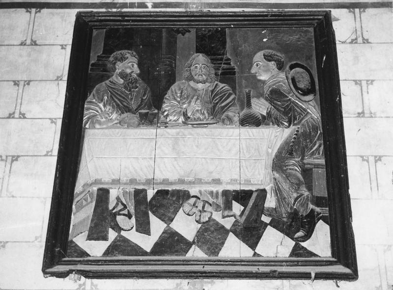 bas-relief : pélerins d'Emmaüs (les), vue générale