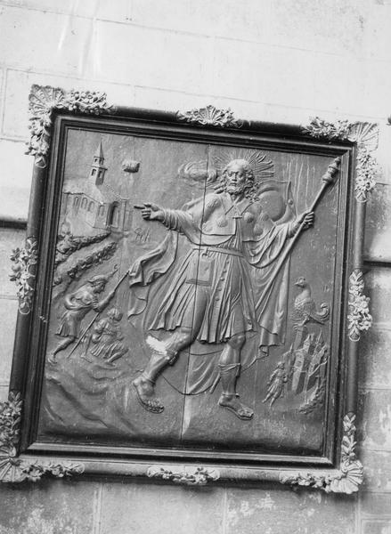 bas-relief : saint Jacques le Majeur, vue générale