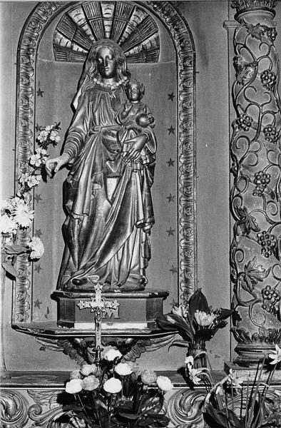 statue : Vierge à l'Enfant (chapelle du croisillon nord), vue générale