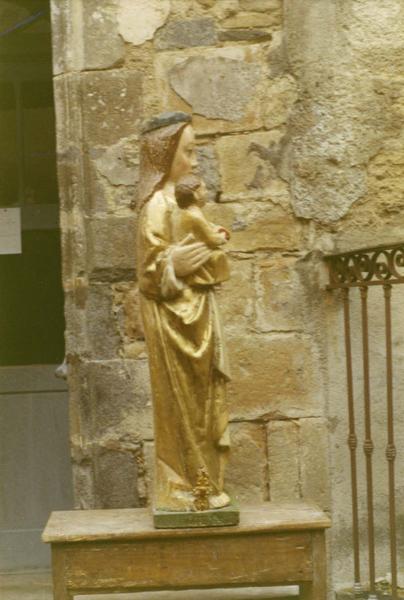 statue : Vierge à l'Enfant, vue générale de profil