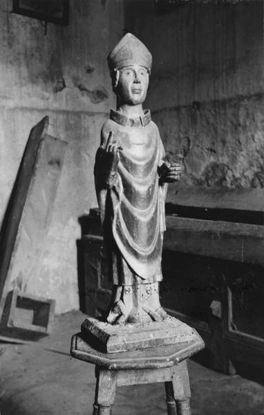 statue : saint évêque, vue générale - © Ministère de la Culture (France), Médiathèque du patrimoine et de la photographie (objets mobiliers), tous droits réservés