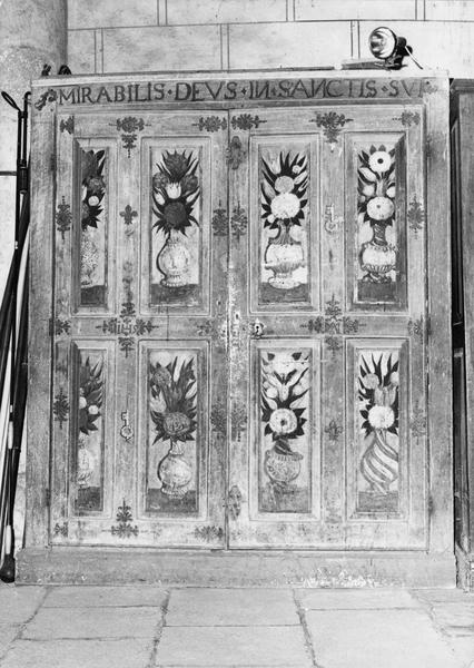 armoire à reliquaires, vue générale