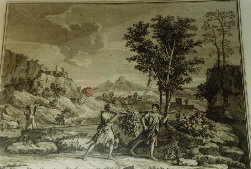 estampe, cadre : quatre saisons du cabinet du Roy (les), l'automne, vue générale