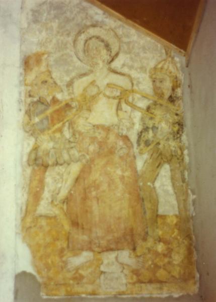 peinture monumentale du narthex : martyre de sainte Agathe (le), vue générale - © Ministère de la Culture (France), Médiathèque du patrimoine et de la photographie (objets mobiliers), tous droits réservés