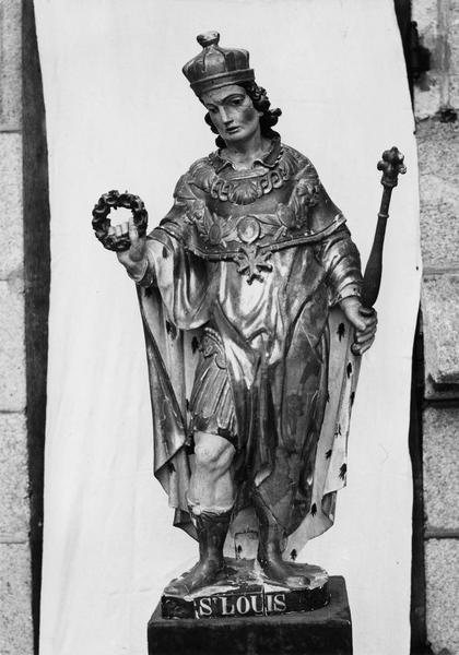 statue : saint Louis, vue générale - © Ministère de la Culture (France), Médiathèque du patrimoine et de la photographie (objets mobiliers), tous droits réservés