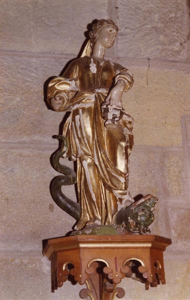 statue : sainte Marthe, vue générale - © Ministère de la Culture (France), Médiathèque du patrimoine et de la photographie (objets mobiliers), tous droits réservés