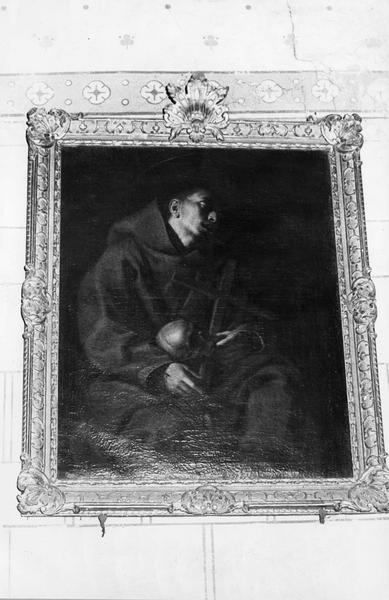 tableau, cadre : saint François-d'Assise aux stigmates, vue générale - © Ministère de la Culture (France), Médiathèque du patrimoine et de la photographie (objets mobiliers), tous droits réservés