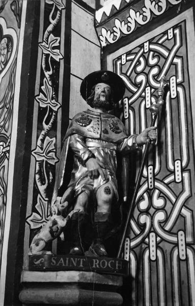 statue : saint Roch, vue générale