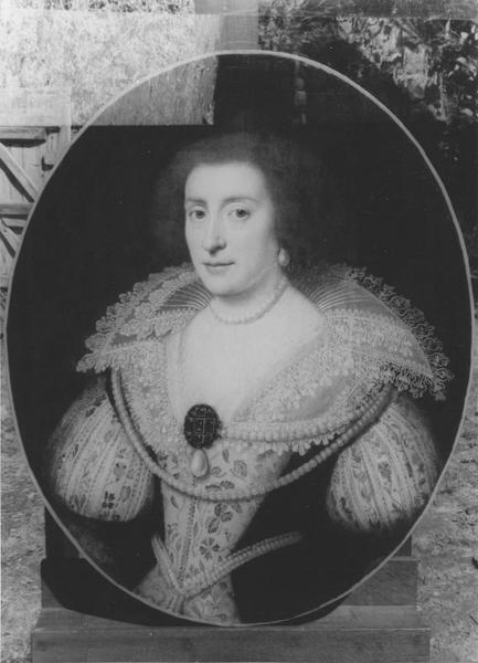 tableau : portrait d'Elisabeth Stuart reine de Bohème, vue générale