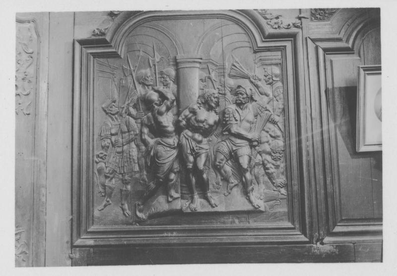 bas-relief : la flagellation, vue générale