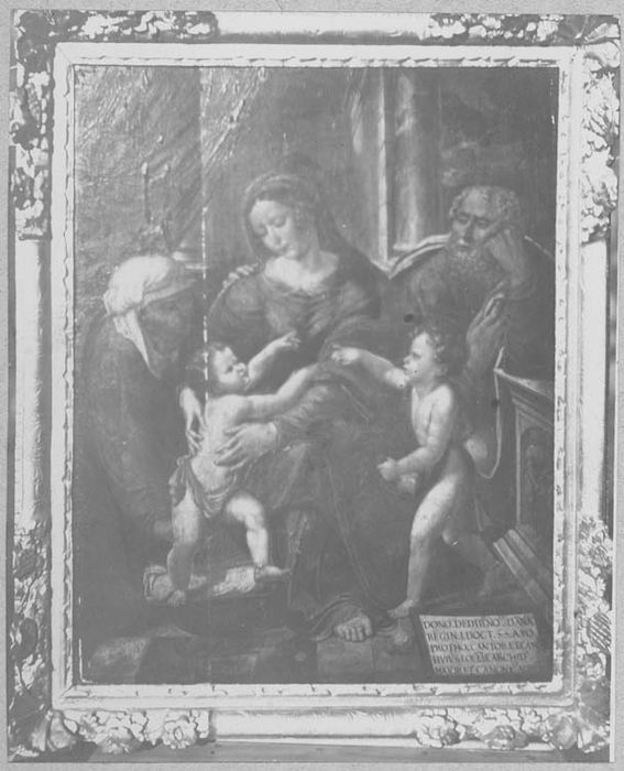 tableau : sainte famille avec sainte Anne et saint Jean-Baptiste (la)