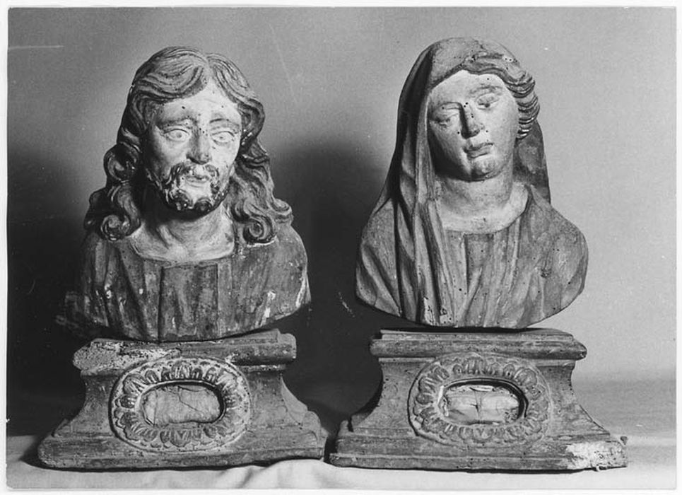 deux bustes-reliquaires : Christ et Vierge - © Ministère de la Culture (France), Médiathèque du patrimoine et de la photographie, diffusion GrandPalaisRmn Photo