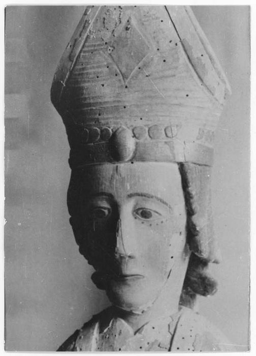 statue : Saint Martin, détail