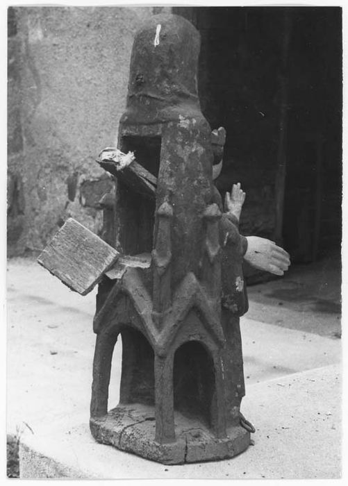 statue : Vierge à l'Enfant en majesté (revers)