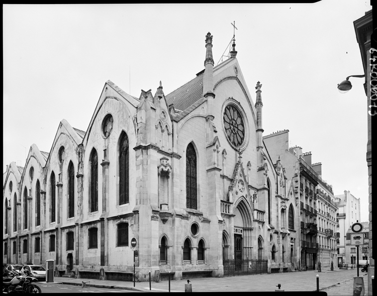 Angle des façades de l’église