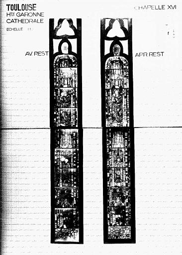 Panneau de vitrail de la chapelle XVI