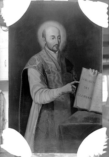 Peinture sur toile : Saint Ignace de Loyola