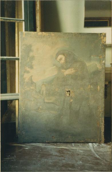 tableau : saint François d'Assise en prière, vue générale - © Ministère de la Culture (France), Médiathèque du patrimoine et de la photographie (objets mobiliers), tous droits réservés