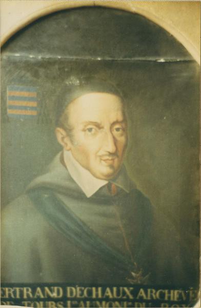 tableau, cadre : portrait de Bertrand d'Echaux, vue partielle - © Ministère de la Culture (France), Médiathèque du patrimoine et de la photographie (objets mobiliers), tous droits réservés