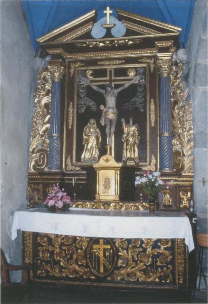 autel du Christ, retable et tabernacle, vue générale