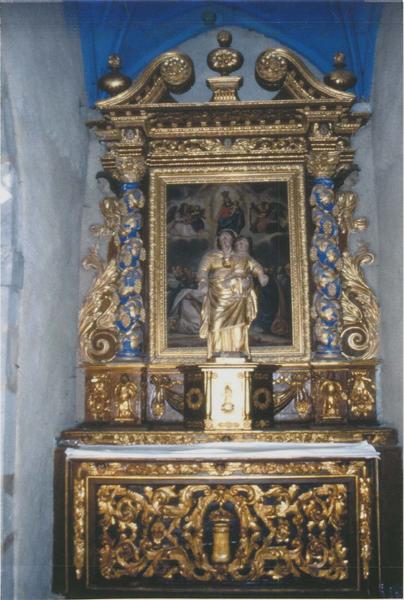 autel, retable, tabernacle, tableau : Vierge en gloire, vue générale - © Ministère de la Culture (France), Médiathèque du patrimoine et de la photographie (objets mobiliers), tous droits réservés