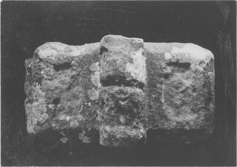 stèle tabulaire, vue générale du dessus