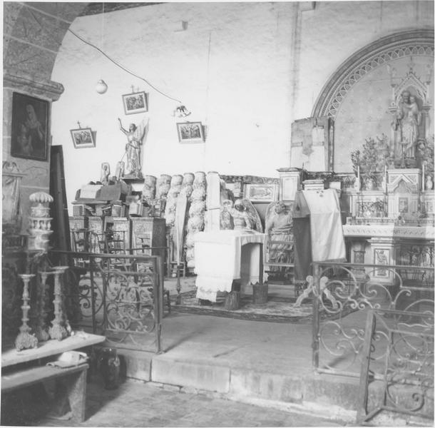 autel, retable (maître-autel), vue partielle