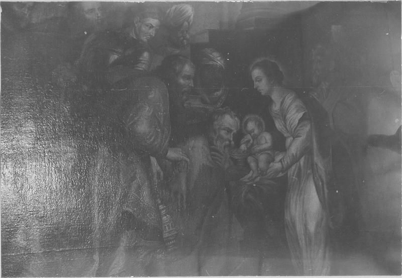 tableau : l'Adoration des Mages, détail - © Ministère de la Culture (France), Médiathèque du patrimoine et de la photographie (objets mobiliers), tous droits réservés