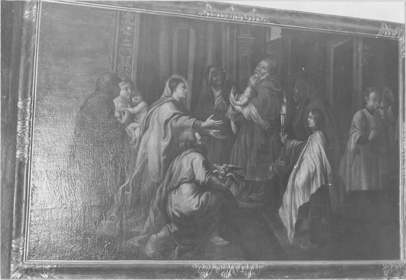 tableau, cadre : la Présentation de Jésus au temple, vue générale - © Ministère de la Culture (France), Médiathèque du patrimoine et de la photographie (objets mobiliers), tous droits réservés