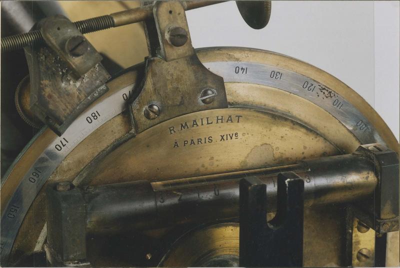 lunette astronomique-instrument astrométrique : instrument des passages portatif, détail