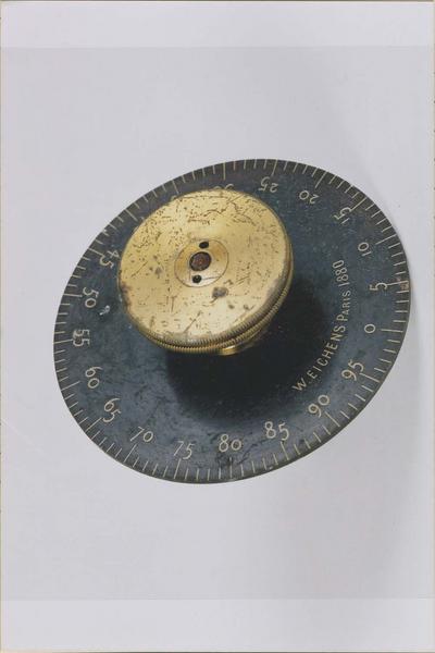 instrument scientifique : disque de régulateur W. Eischens, vue générale - © Ministère de la Culture (France), Médiathèque du patrimoine et de la photographie (objets mobiliers), tous droits réservés