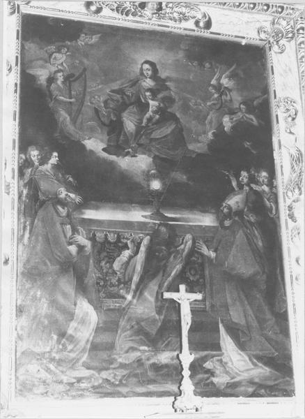 retable nord, tableau du couronnement de la Vierge, vue générale - © Ministère de la Culture (France), Médiathèque du patrimoine et de la photographie (objets mobiliers), tous droits réservés