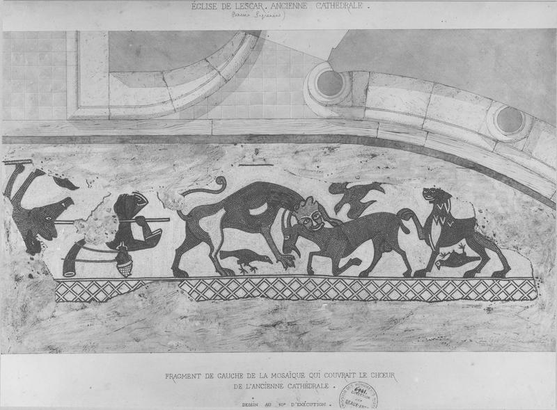 pavement : scènes de chasse, vue partielle - © Ministère de la Culture (France), Médiathèque du patrimoine et de la photographie (objets mobiliers), tous droits réservés