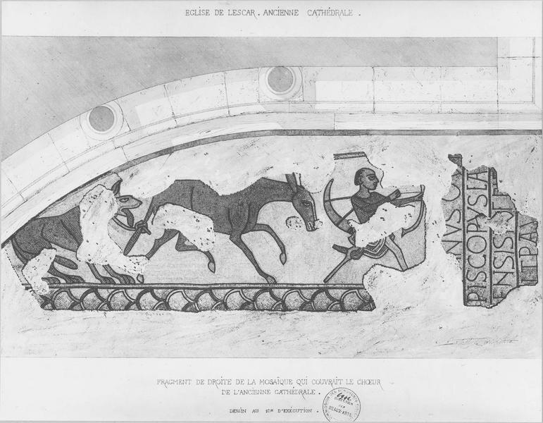 pavement : scènes de chasse, vue partielle - © Ministère de la Culture (France), Médiathèque du patrimoine et de la photographie (objets mobiliers), tous droits réservés