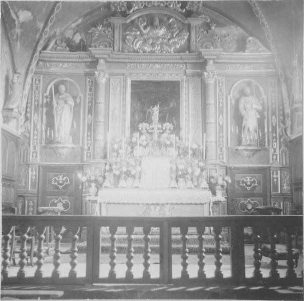 retable du maître-autel, vue générale - © Ministère de la Culture (France), Médiathèque du patrimoine et de la photographie (objets mobiliers), tous droits réservés