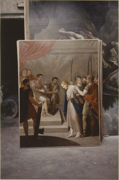 chemin de croix, tableau : Jugement de Ponce Pilate, vue générale