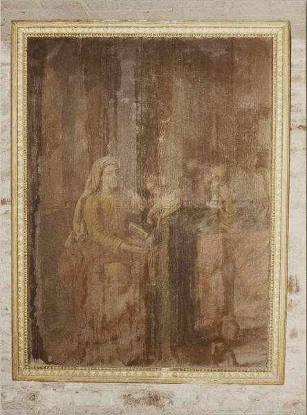 tableau : l'Education de la Vierge, vue générale