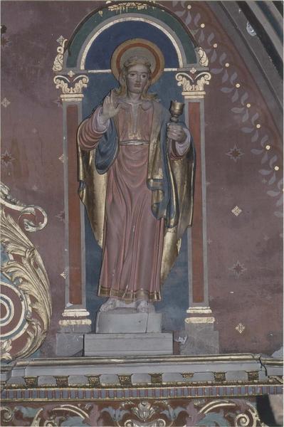 statue : saint Jean (?), vue générale