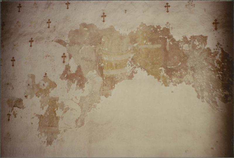 peintures monumentales de la nef, scène d'enfer sur la partie du mur nord de la nef, détail