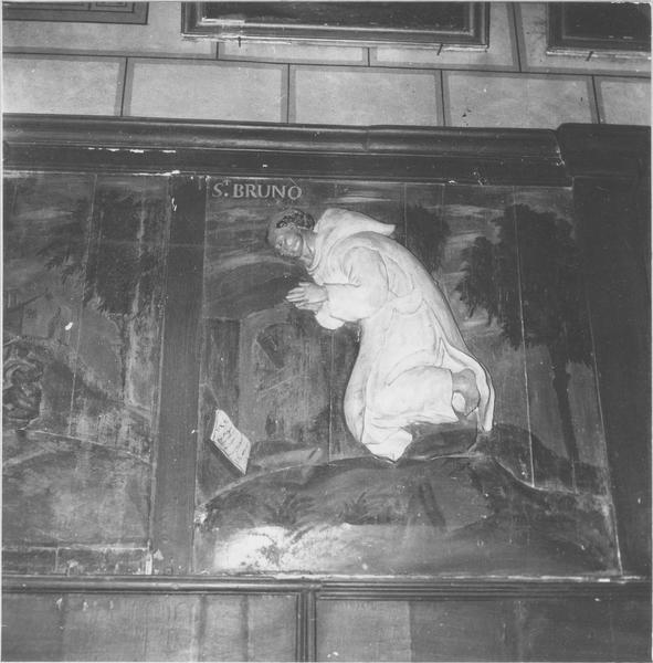 Bas-relief: saint Bruno, vue générale