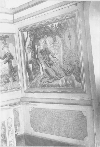bas-relief : Christ mort soutenu par un ange, vue générale